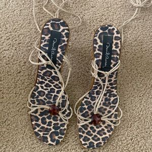 Cheetah kitten heels size 11